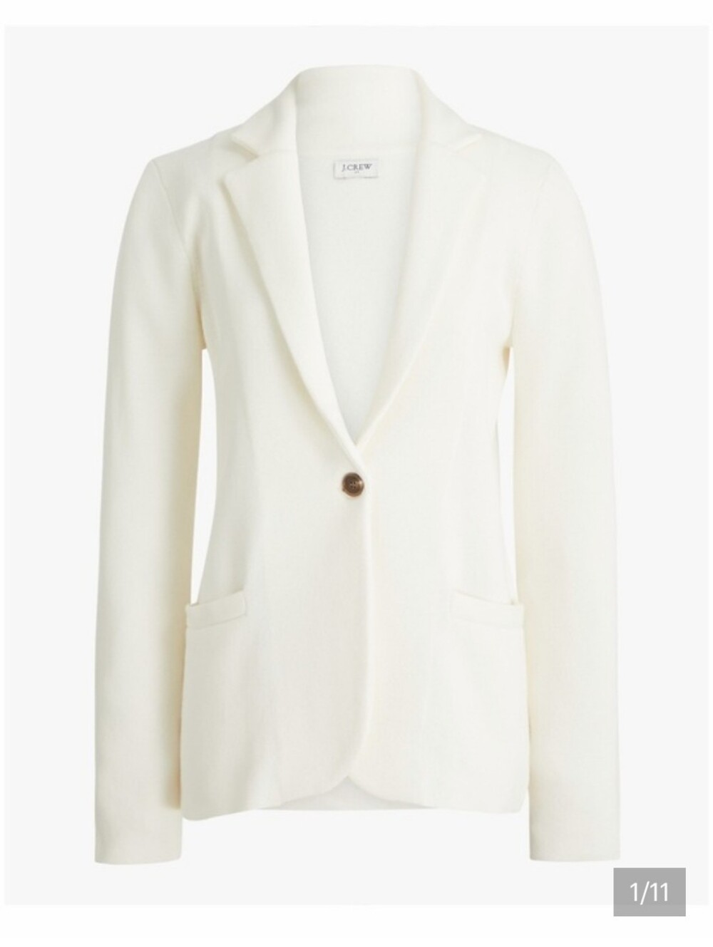 J. Crew Factory Women's Schoolboy Sweater Knit Blazer Cotton xs